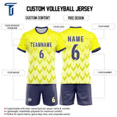 Custom Arrow Gradient Men's Volleyball Jersey Set